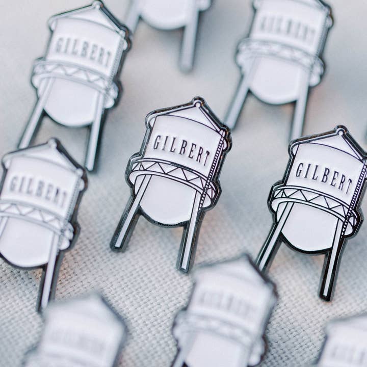 Click Bloom - Wholesale Lapel Pin/Button - Gilbert Arizona Water Tower Enamel Pin