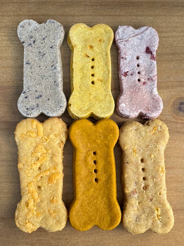 All Natural, Human Grade, Handmade Dog Treats for wholesale by Kova’s Bark Bakery