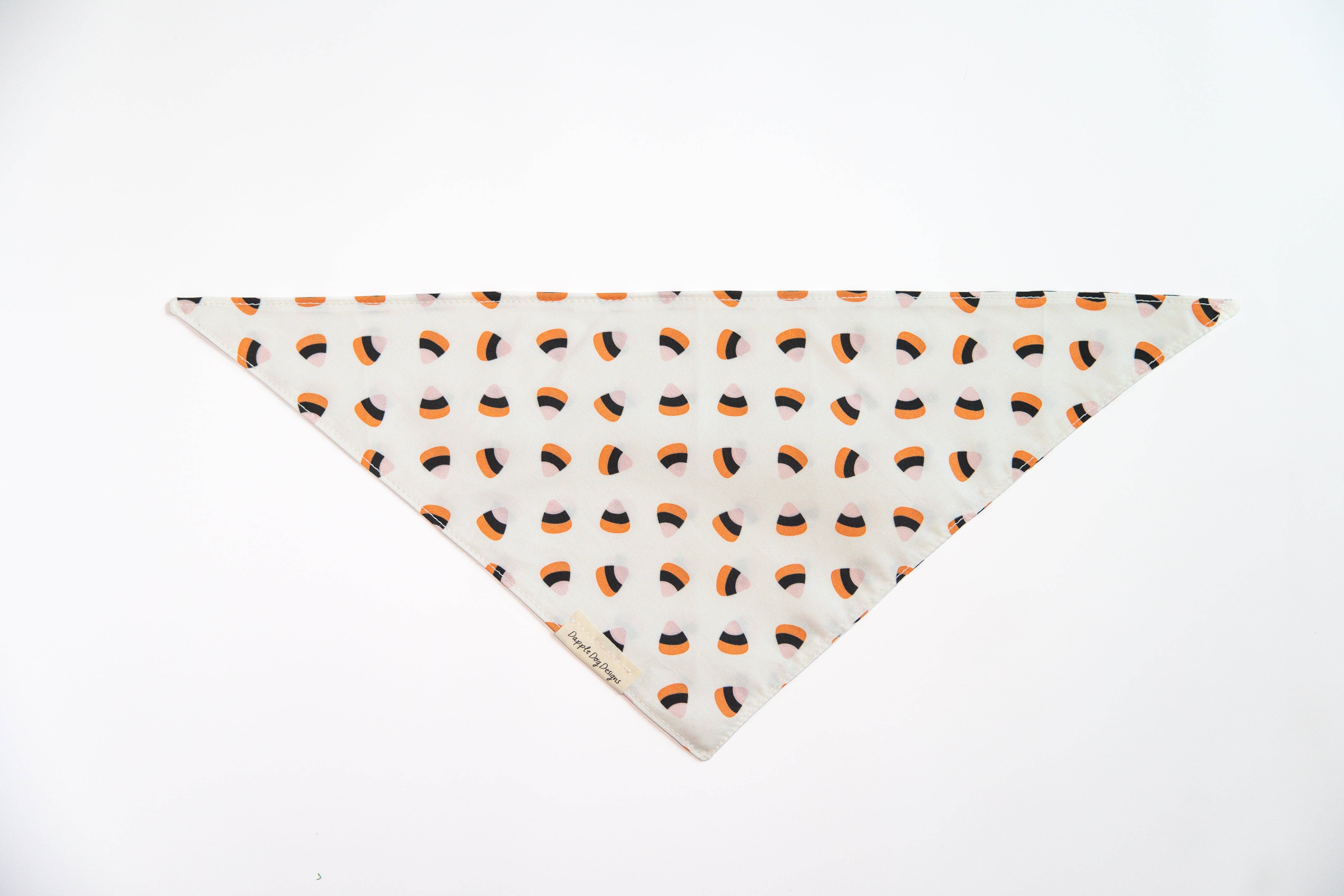 Dapple Dog Designs - Vente Bandana – chien - Bandana Bonbon au Maïs - Bandana pour Chien d'Halloween2