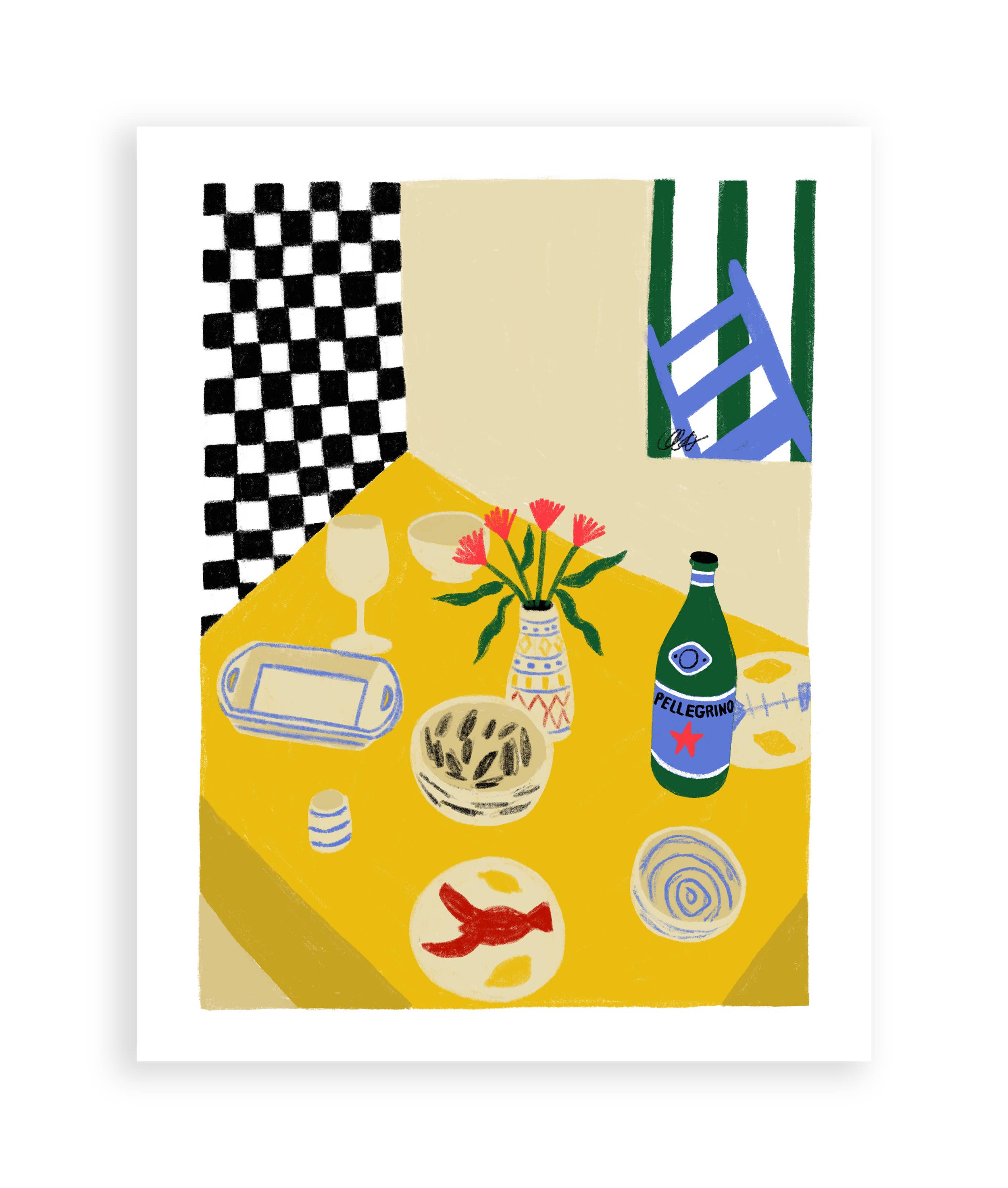 Allison Poplett – Impressão artística por atacado – Impressão de Arte de Mesa de Jantar