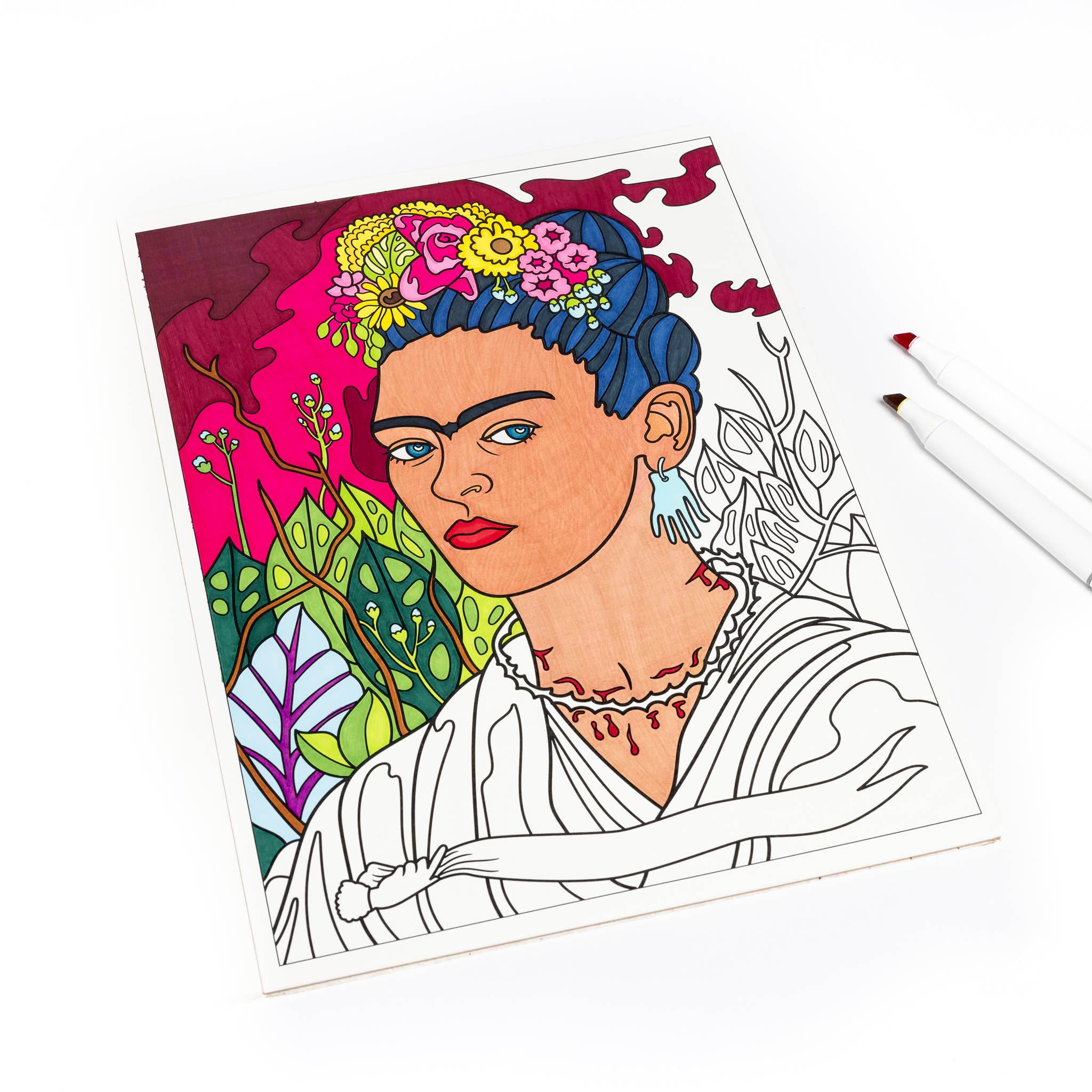Today is Art Day – Engroshandel Malebog - Voksen – Farvebog - Frida Kahlo7