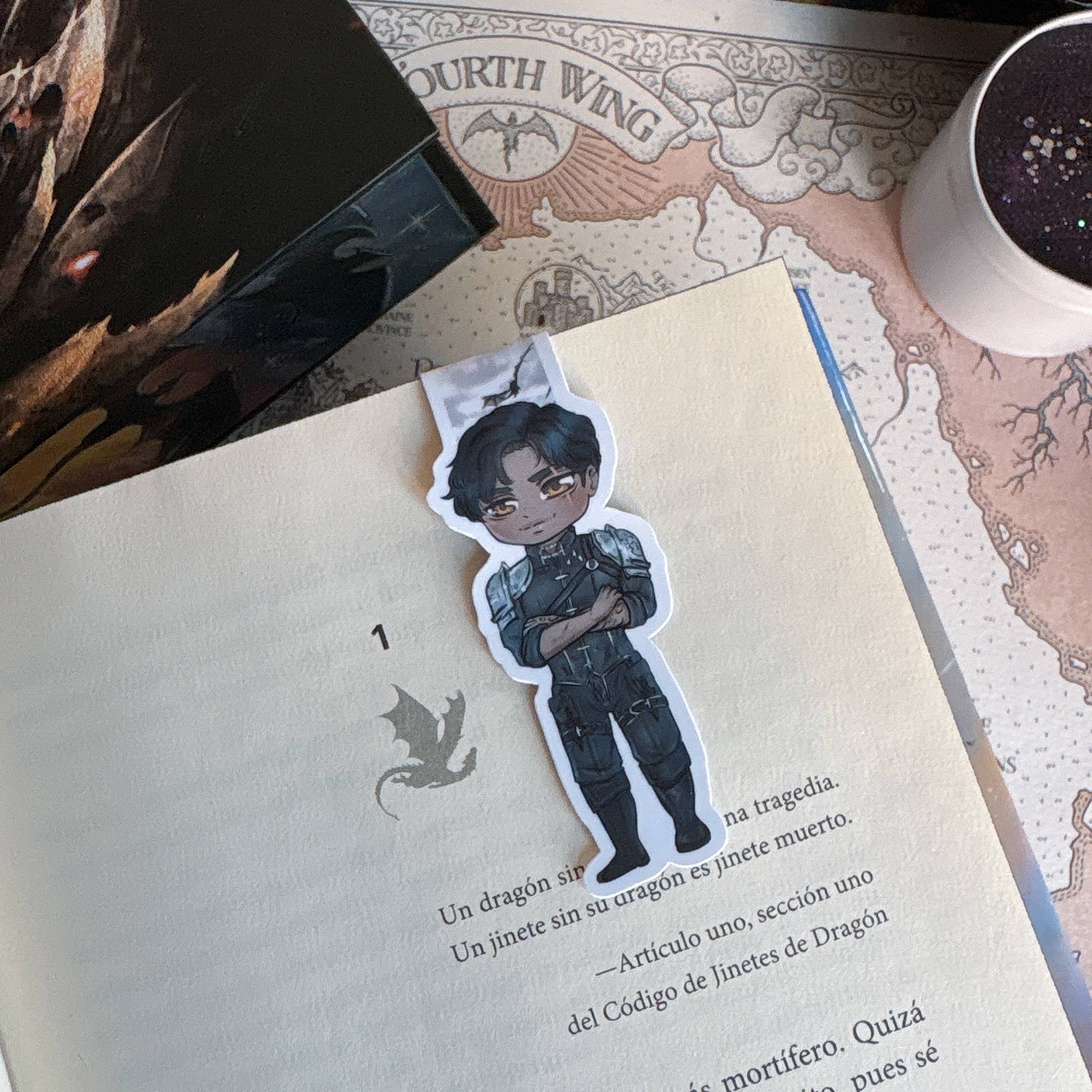 Alsace’s Art - Wholesale Bladwijzer - Magneetbladwijzer Xaden Riorson Chibi-versie.0