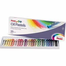 Pentel Arts Assorted Oil Pastels - Set of 25 for wholesale by Everyday Supply Co