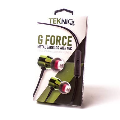 Mid America - Wholesale Headphones - G Force Metal Earbuds with Microphone0