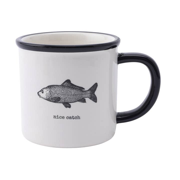 CGB Giftware – wholesale Coffee mug – Reel Fly Fishing Co. 'Nice Catch' Stoneware Mug0