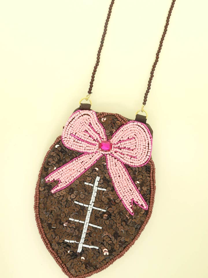Gameday Theme Beaded Football Bag for wholesale by anbfashion