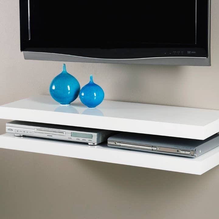 Gloss White Floating Shelf 1200x300x50mm 114 for wholesale by MASTERSHELF