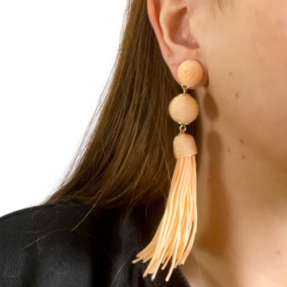 Mark Ashton Wholesale - Wholesale Tassel Earrings - Ball Drop Tassel Earrings0
