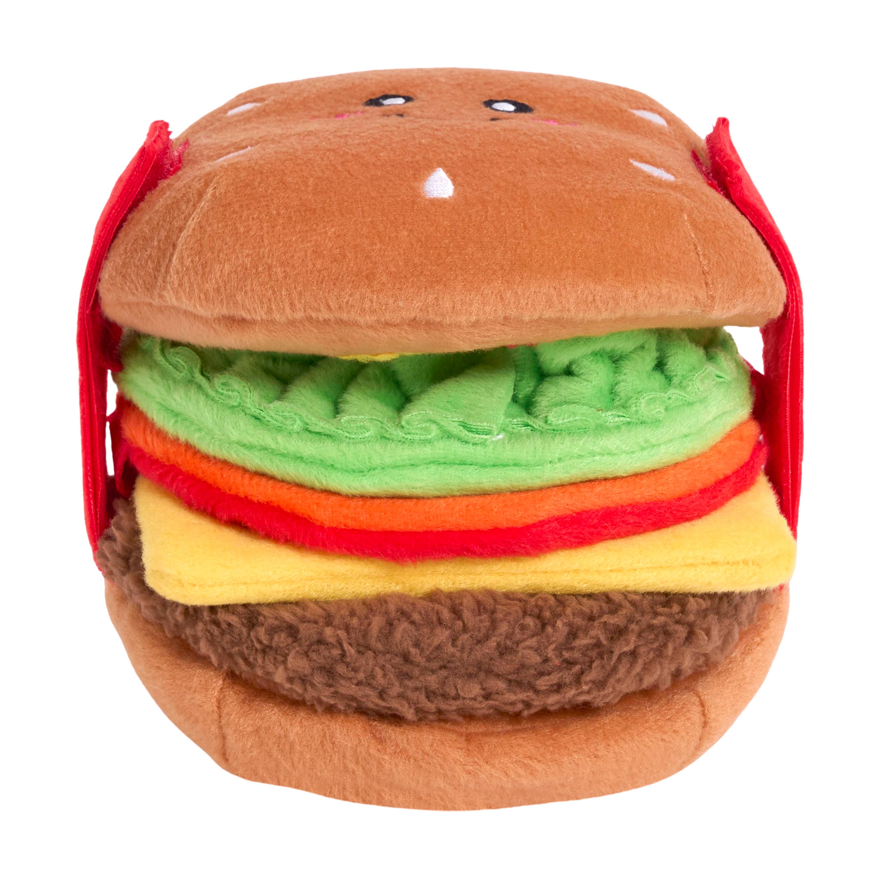 ZippyPaws - Wholesale Pet Toy - Dog - Snufflerz Stacks - Cheeseburger - Interactive Dog Toy2