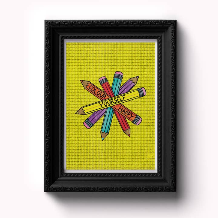 PaintsPylons - Wholesale Art Print - Colour Yourself Happy Print1