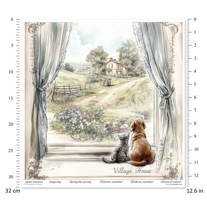 ITD Collection - Wholesale Scrapbook - SLS-088 - set 11pcs x 310x320 mm / 12,2x12,6 in - 200 GSM1