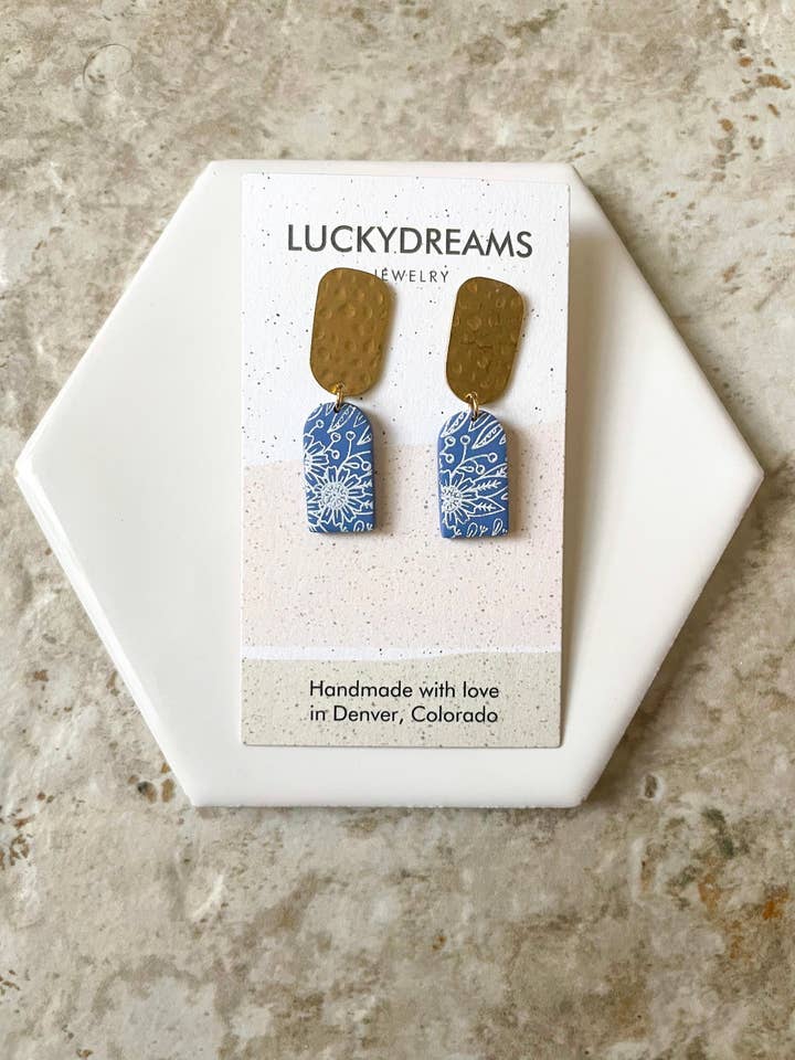 Clay Earrings- The Cara- Hypoallergenic- Lightweight - Handmade- Statement Jewelry14 for wholesale by LuckyDreams