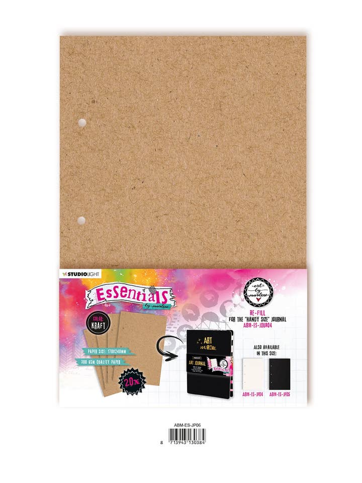 ABM Journal Pages For ABM-ES-JOUR04 Kraft Essentials 170x240x8mm 20 SH nr.06 for wholesale by Ecstasy Crafts Distributing