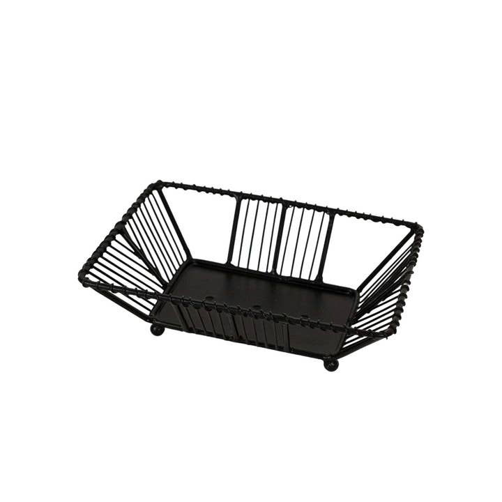 Foreside Home & Garden - Wholesale Bath Soap Dish - Atticus Western Black Wire Soap Dish