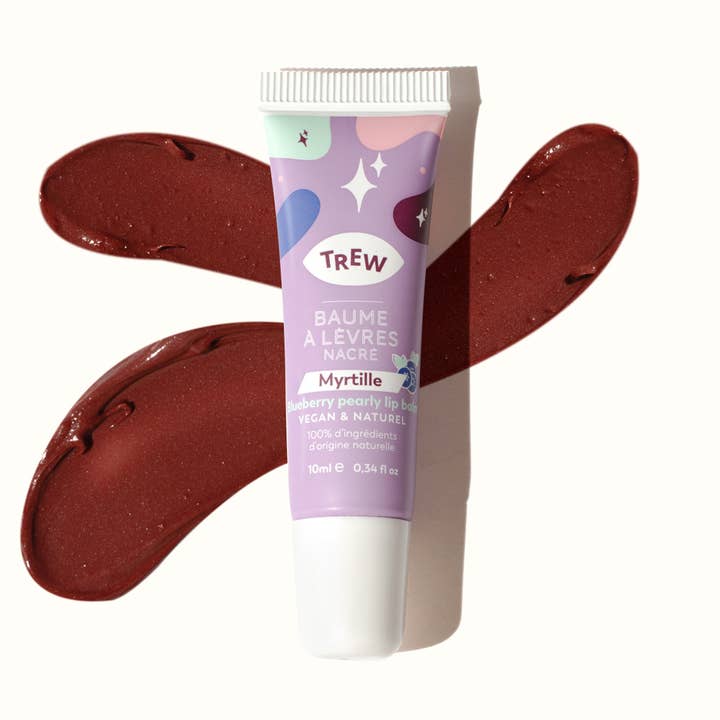 Tinted Lip Balm Blueberry Aroma 100% Natural & Vegan : Bulk for wholesale by Trew Cosmetic