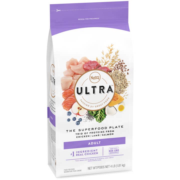 Petdropshipper - Wholesale Pet Food - Dog - Nutro Products Ultra High Protein Adult Dry Dog Food Chicken, Lamb & Salmon 1ea/4 lb