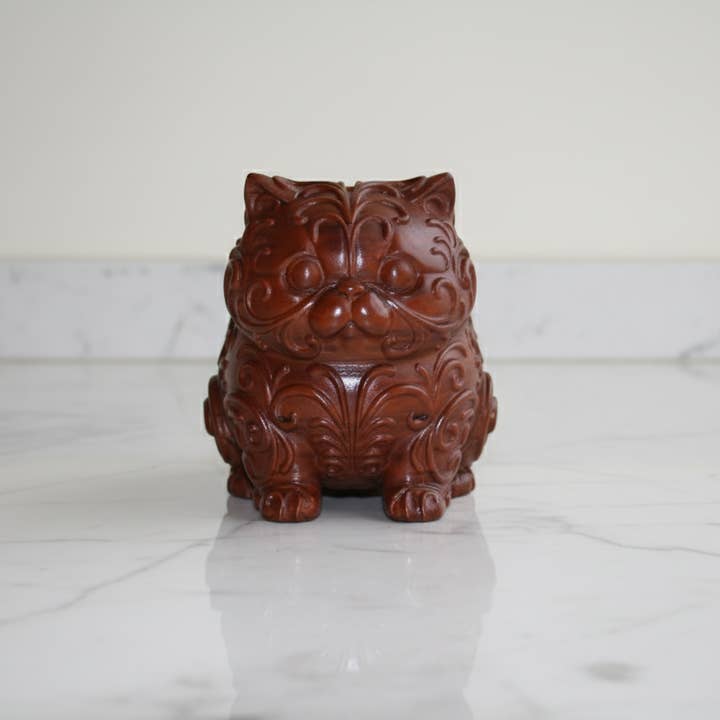 Figurina Decorativa di Gatto – Effetto Legno Rifinito a Mano per la vendita all'ingrosso da parte di Eterna Wonder