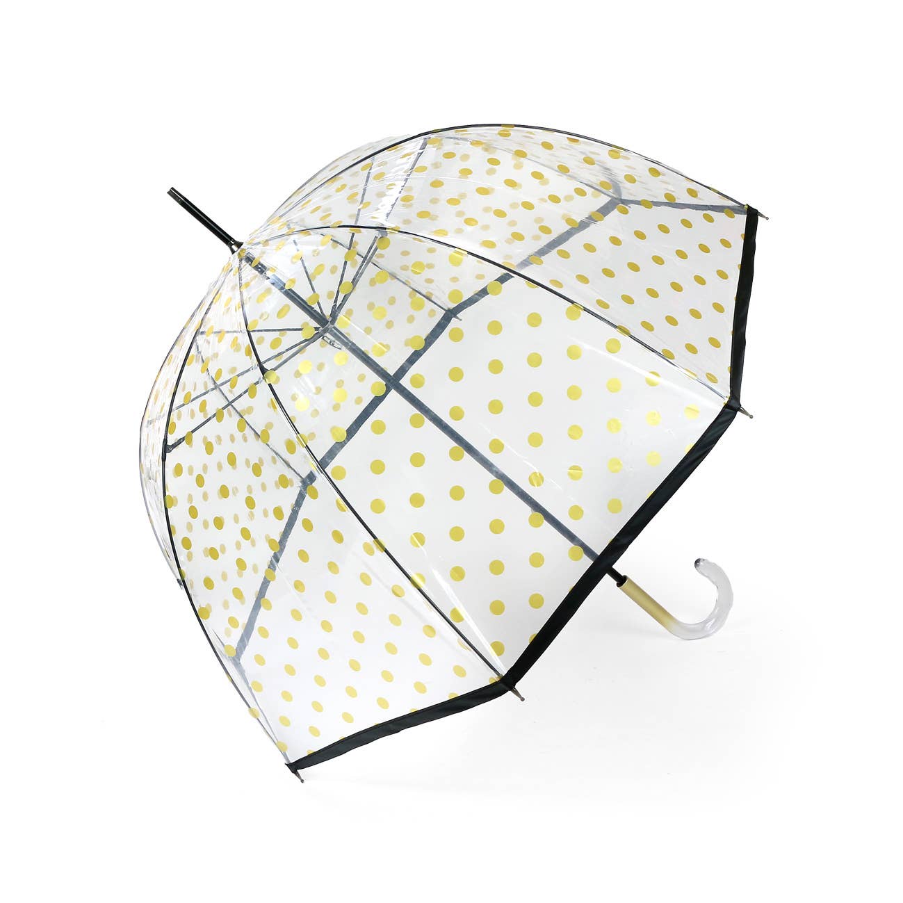 Cuatrogotas - Wholesale Umbrella - Women's - Don Algodón Transparent Polka Dot Dome Umbrella, Ref-DA1006