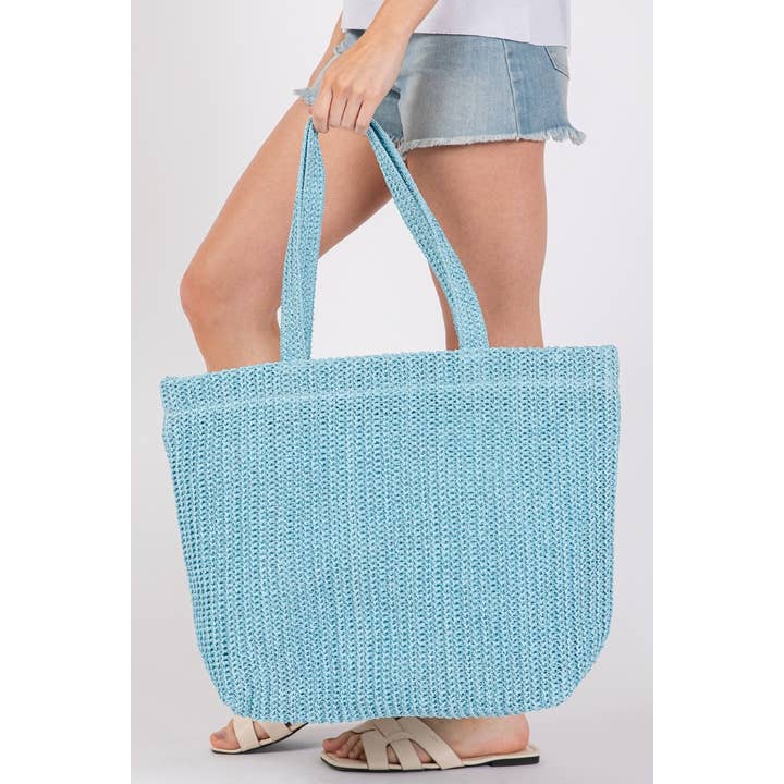 Anarchy Street - Wholesale Tote Bag - Women's - Large Crochet Straw Tote Bag