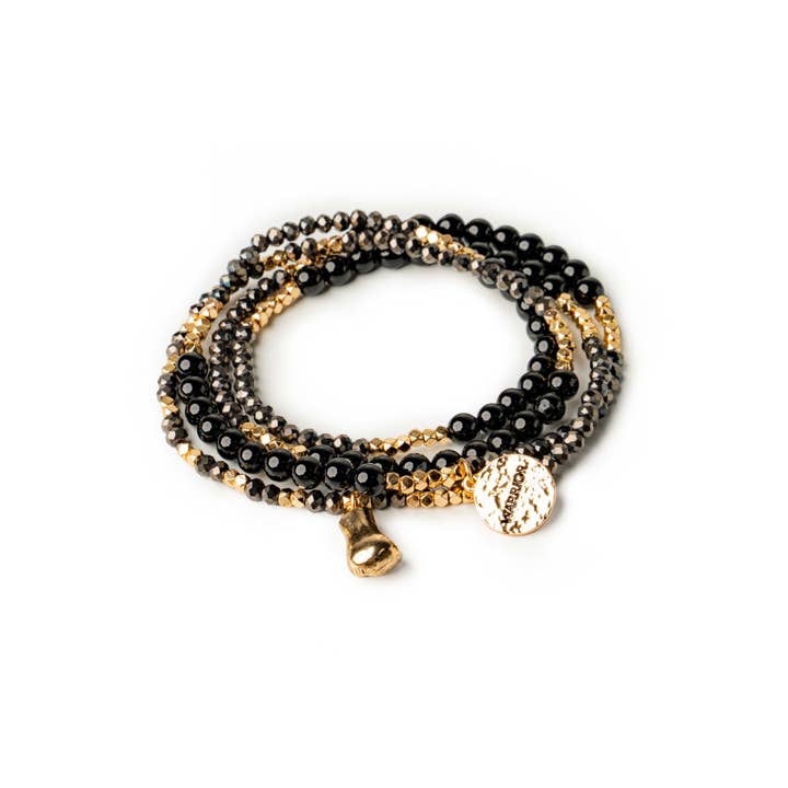 DM Merchandising - Wholesale Jewelry Set - Soul Stacks Terra Stone Wrap Bracelet & Necklace Open Stock