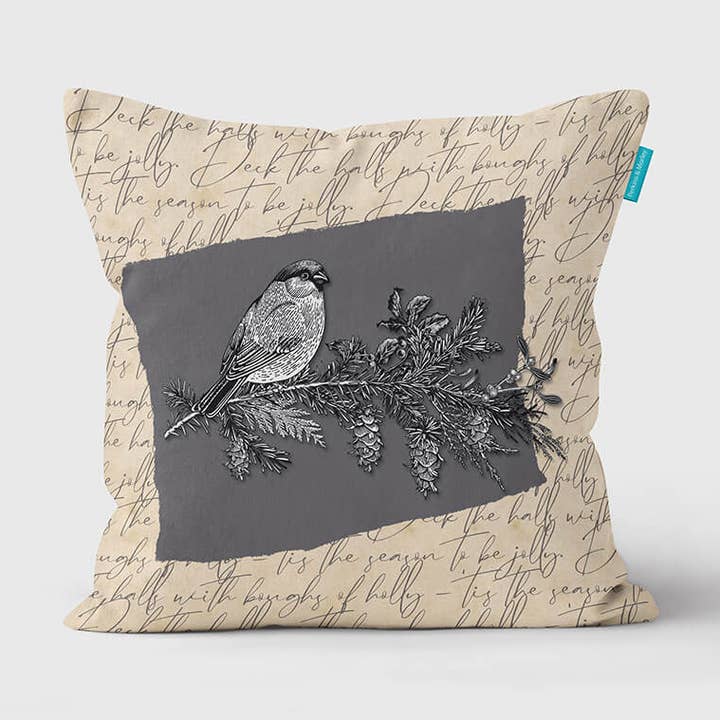 Cojín Bullfinch On Grey para venta al por mayor de Perkins & Morley