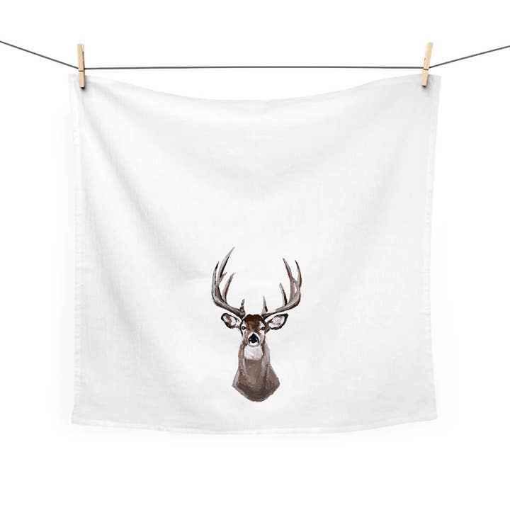 Mads Studio & Co. - Wholesale Tea Towel - Whitetailed Deer Tea Towel1