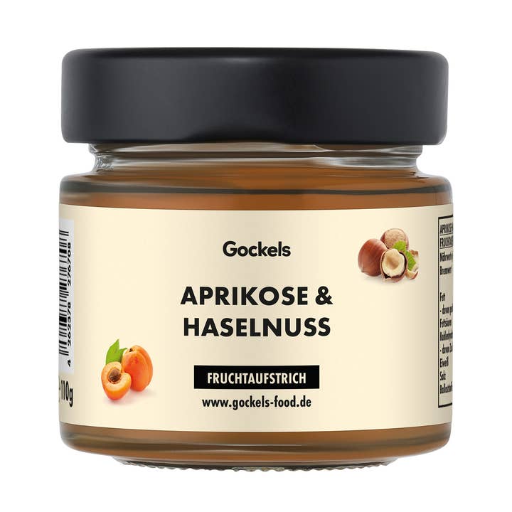 Composta di albicocche e nocciole per la vendita all'ingrosso da parte di Gockels Genussmanufaktur