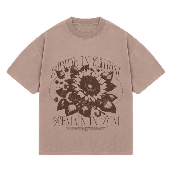 Latte Abide In Christ Tee for wholesale on Faire2