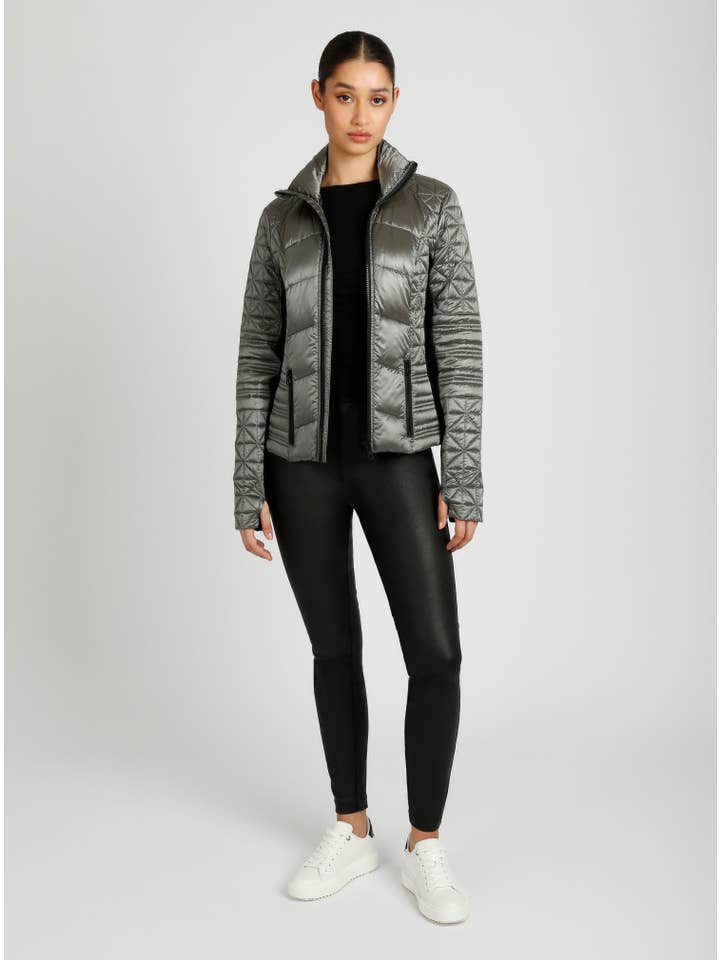 Blanc Noir - Wholesale Puffer Jacket - Women's - Lightweight Down Filled Packable Puffer JLS/NB37