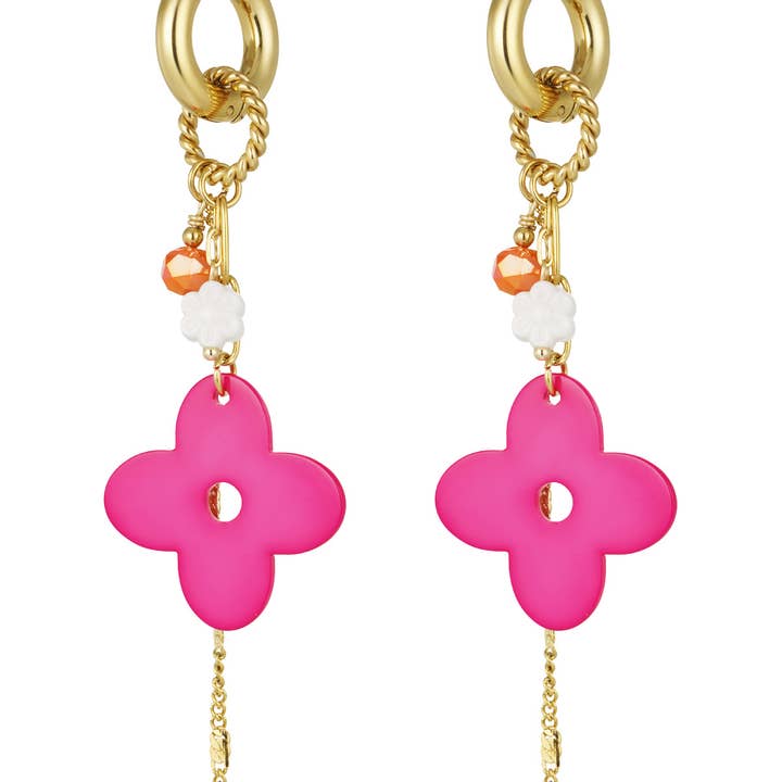 Orecchini flower power per la vendita all'ingrosso da parte di SHINE BUY