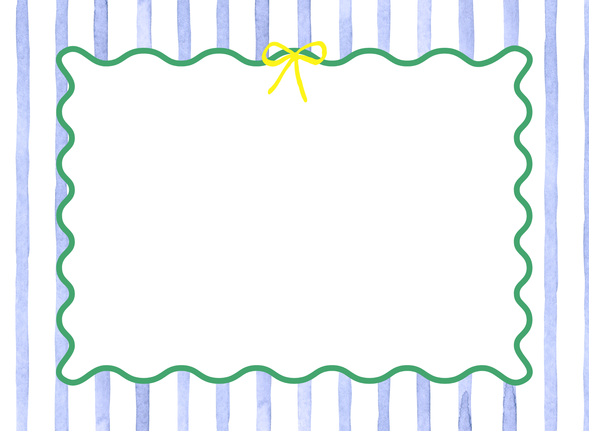 Duncan Sister Designs - Wholesale Stationery/Notecard Set - Spring Stripe Preppy Notecards – Set of 8, USA Made4