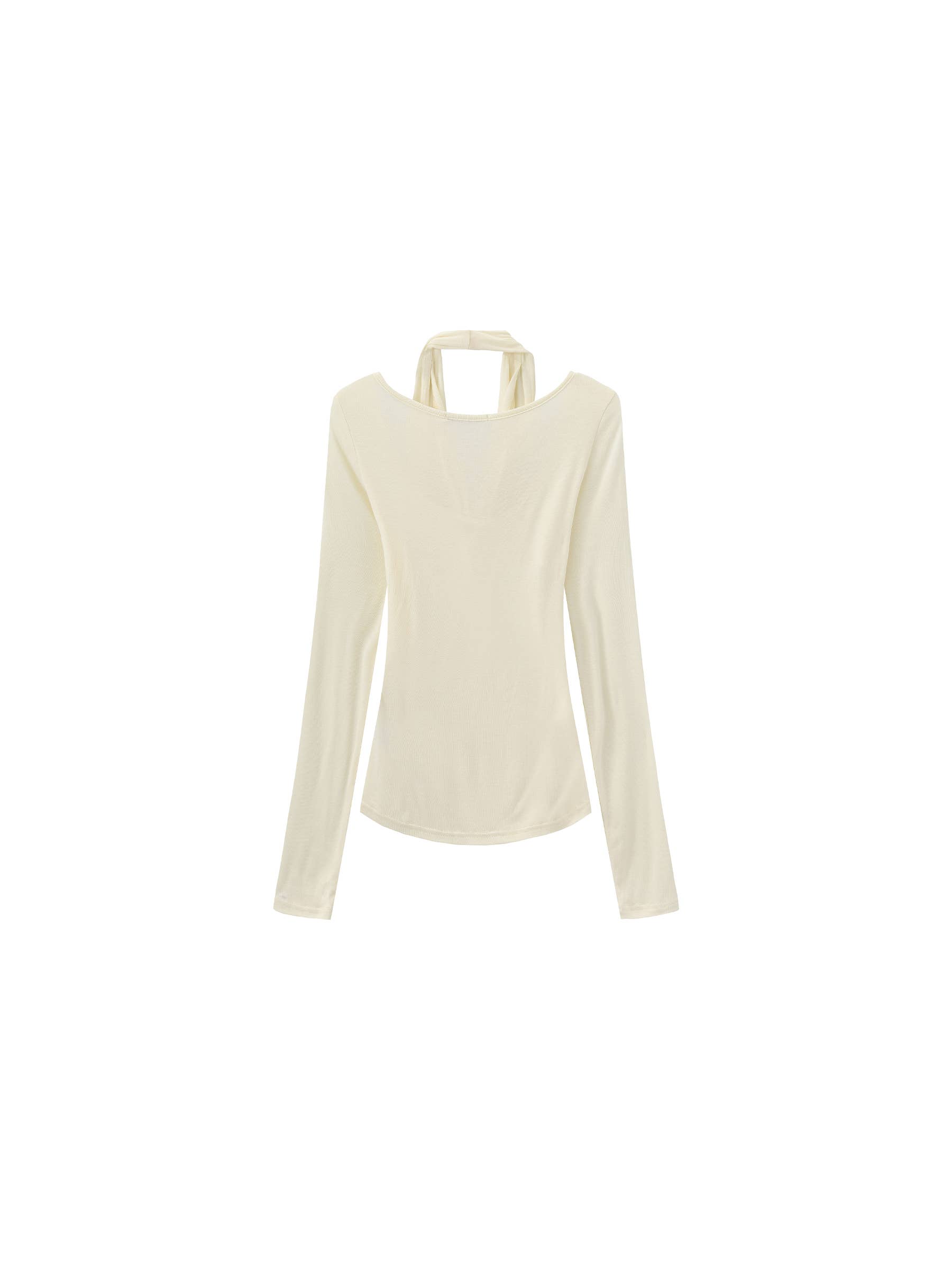 CUBIC - Wholesale Knit Top - Women's - Halter V-Neck Long-Sleeve T-Shirt13