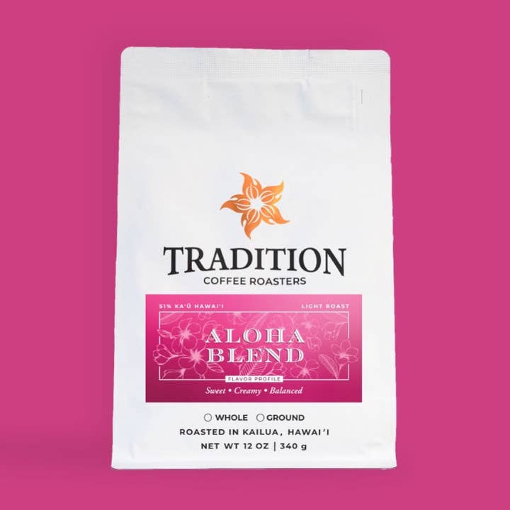 Aloha Blend for wholesale by Tradition Coffee Roasters