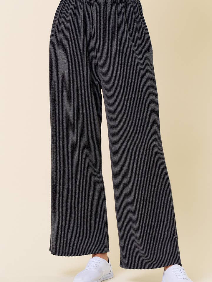 LMP5635-Calças com nervuras Take me Back por atacado de lovely melody