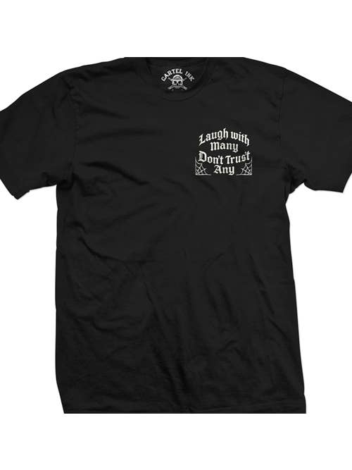 Cartel Ink – wholesale Screen printed t-shirt – Men′s – Laugh With Many Men's Graphic T-Shirt1