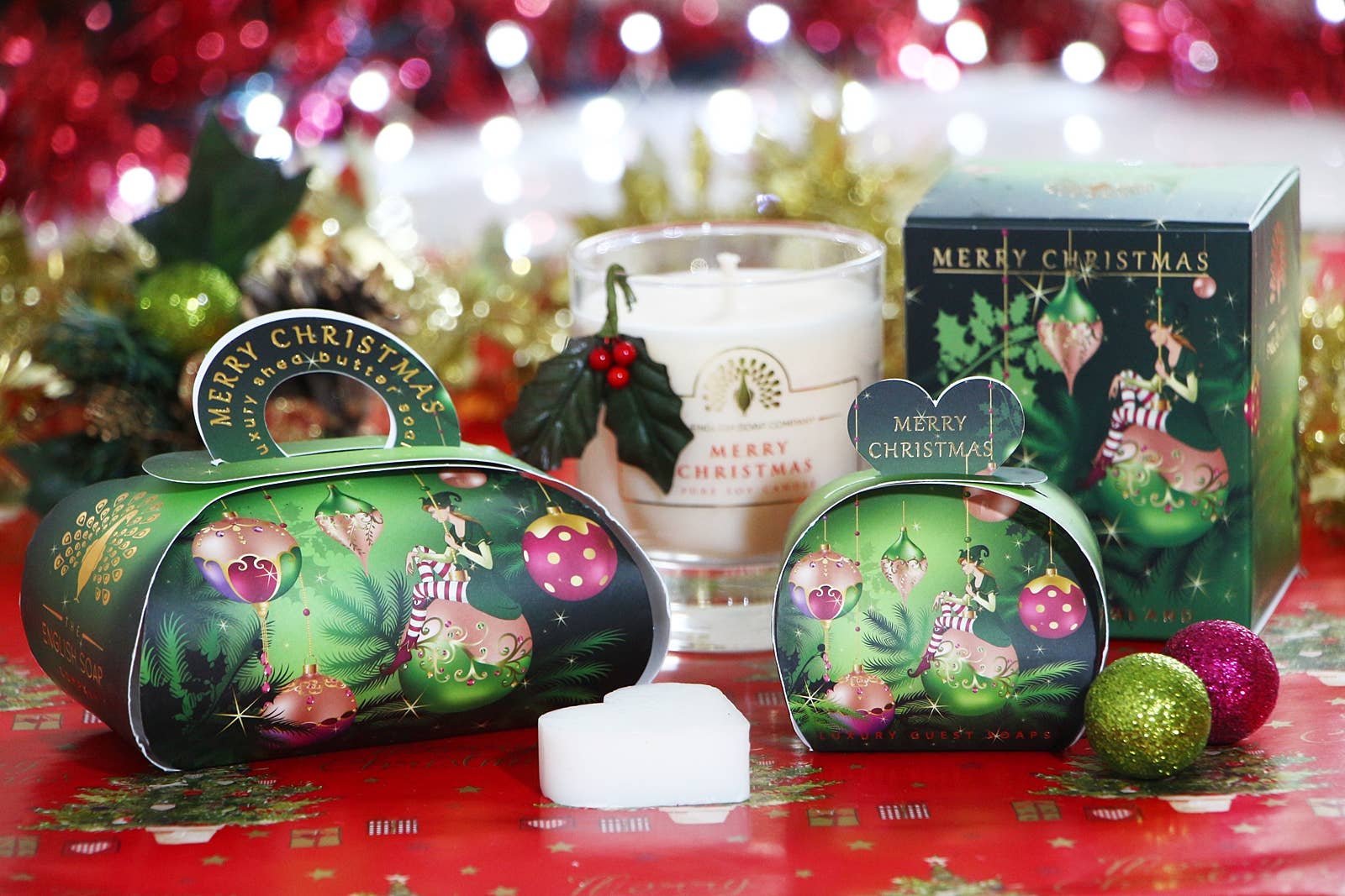 The English Soap Company - Wholesale Bar Soap - Christmas Elf Mulled Wine Large Gift Bath Soap1