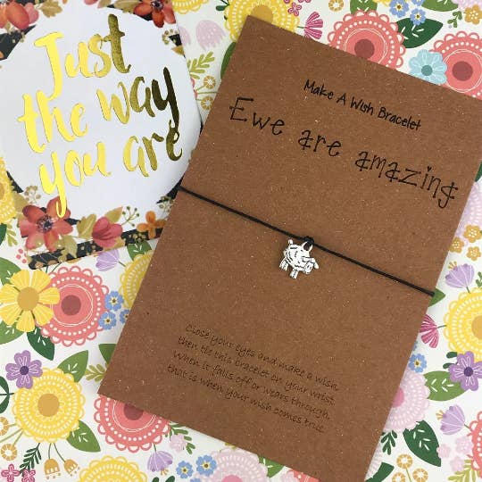 Sheep Wish Bracelet for wholesale by The Persnickety Co