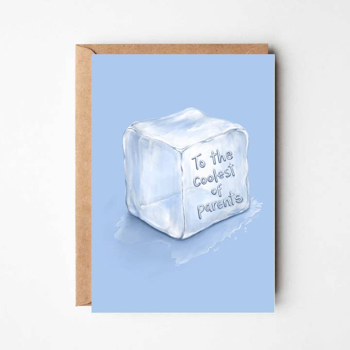 Sejeste Forældre - Isterning Sjovt Temakort til Forældre Kærlighed for engroshandel hos Katie Tinkler illustration