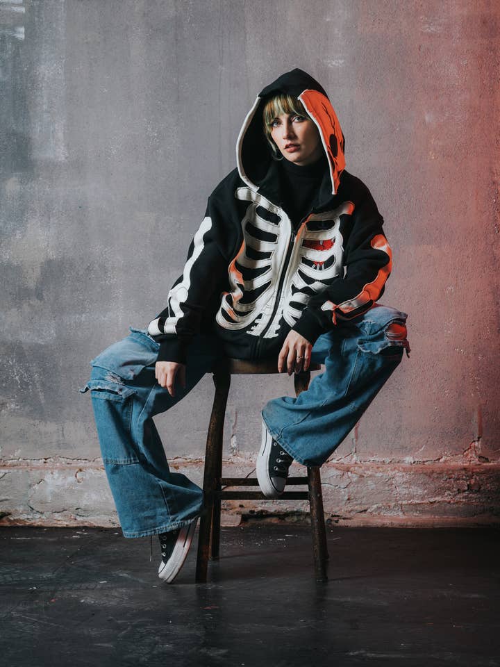 Steady Hands – wholesale Hoodie - Dam – Skelett Hoodie