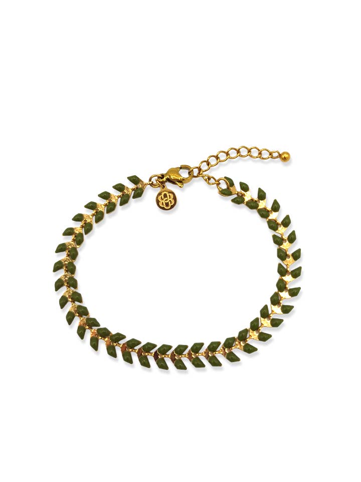 Bracelet Olive Link for wholesale by BLOSS Jewelry
