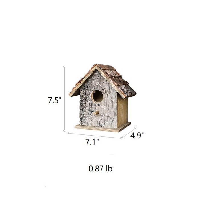 Rustic Reach - Wholesale Bird House - Birch Wood Decorative Bird House8