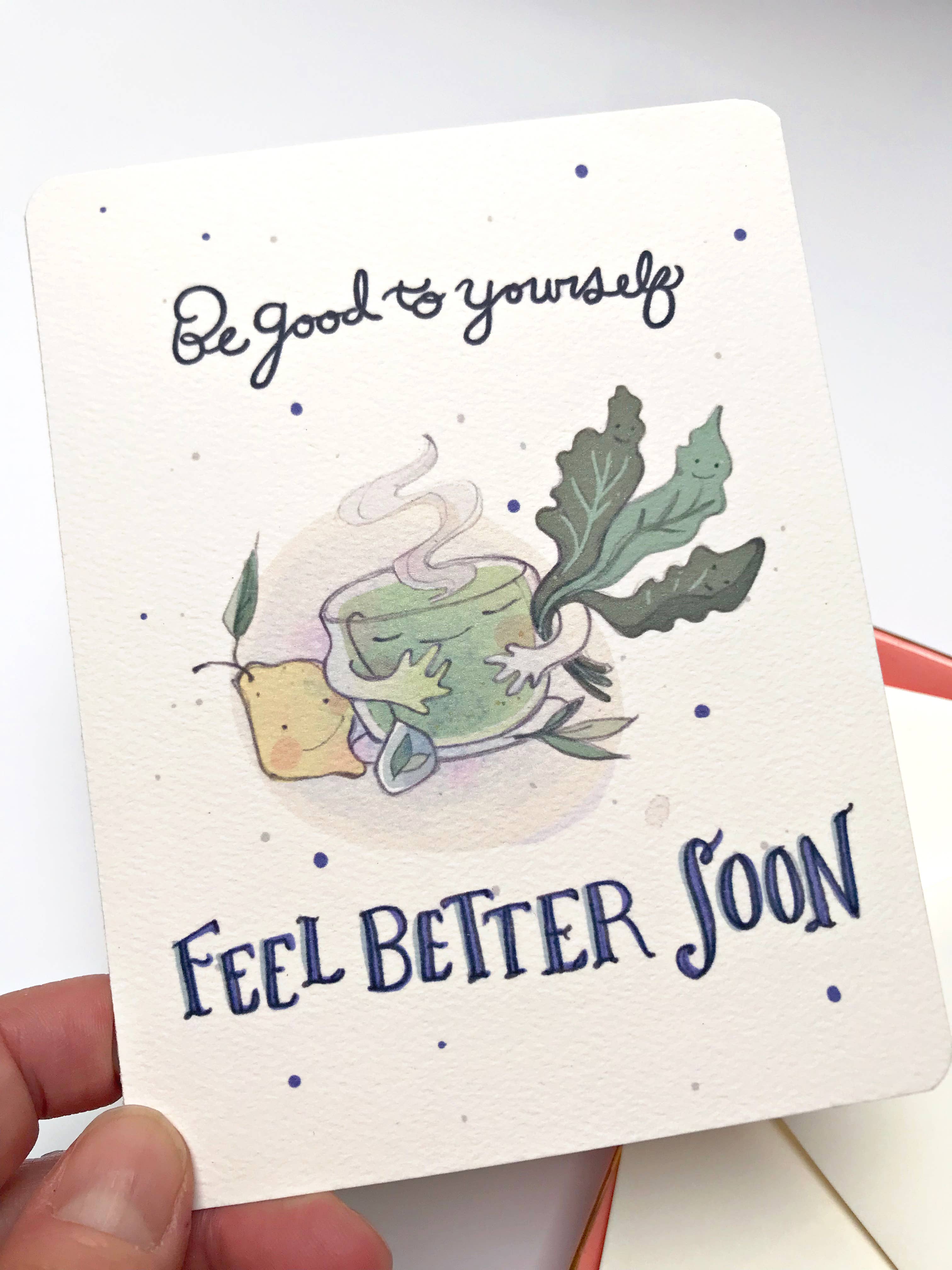 H.macdo Paper Co. - Vendita all'ingrosso Biglietti di auguri di pronta guarigione - Biglietto di auguri Get Well - Be Good to Yourself4