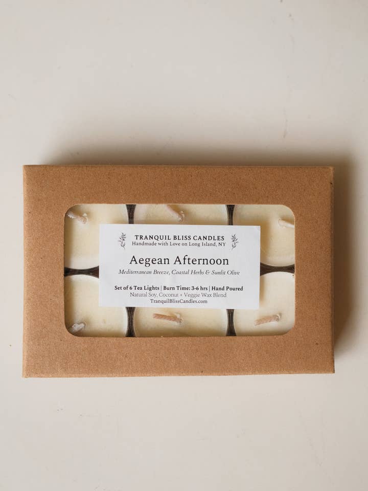 Aegean Eftermiddag Fyrfadslys for engroshandel hos Tranquil Bliss Candles
