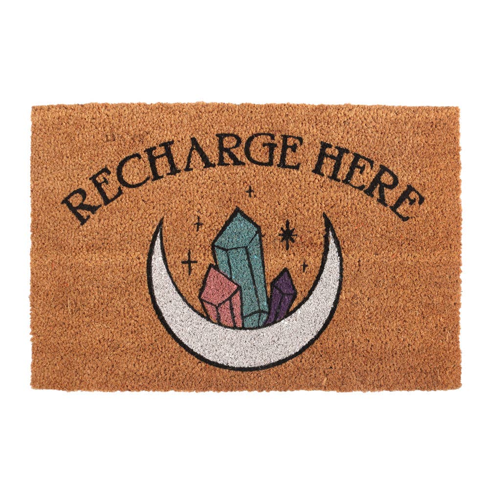 Something Different Wholesale – wholesale Door mat – Natural Recharge Here Crystal Doormat1