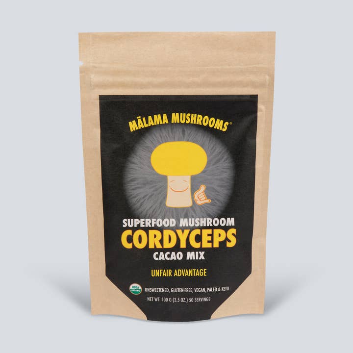 Mélange de Cacao Cordyceps - 3,5 oz Bio pour la vente par Malama Mushrooms