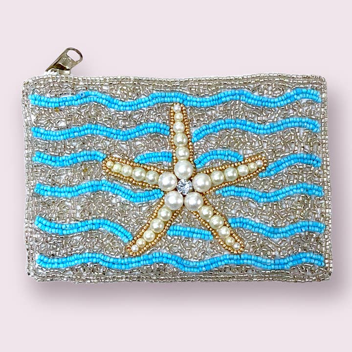 Monedero con forma de estrella de mar y perlas para venta al por mayor de cutandcropped
