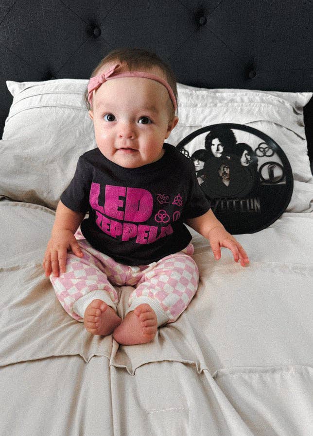 Rowdy Sprout - Wholesale T-Shirt - Kids - Led Zeppelin emblems Girls Fitted Tee1