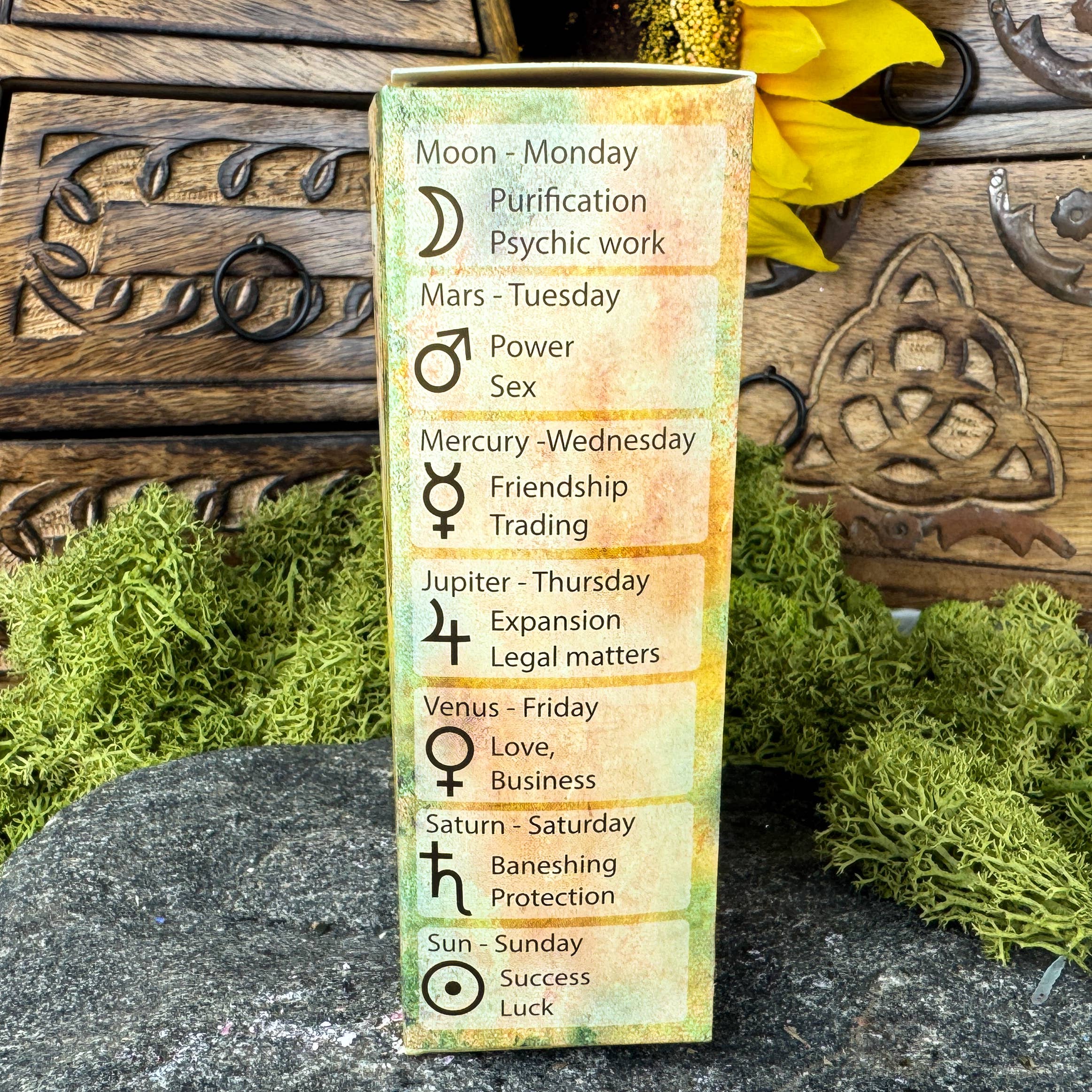 Kani NaturApotek AB - Wholesale Pillar Candle - Spell candles Light Blue - Healing & Peace/ 1.7x10cm2