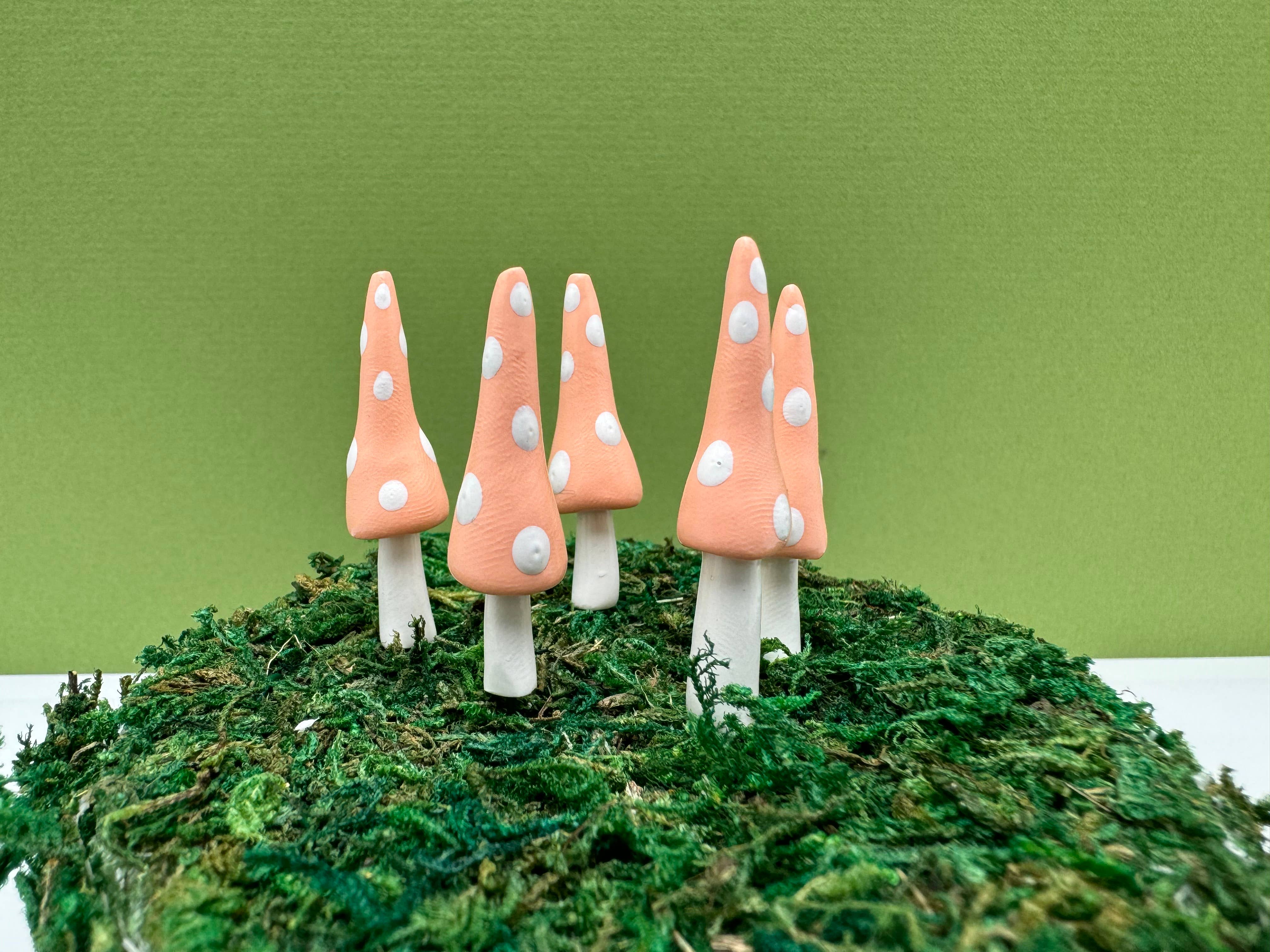 Mystical Woodlands – wholesale Garden/lawn stake – Fairy Garden Mushroom Plant Pick - Gnome Style - Pastel5