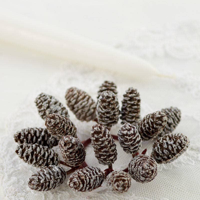 Factory Direct Craft - Wholesale Candle Holder - 3-1/2" Artificial Pinecone Taper Candle Ring4
